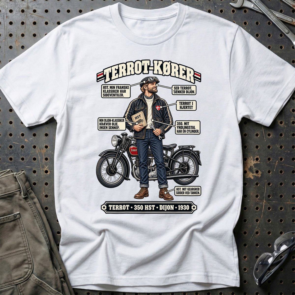
Terrot-Kører T-Shirt – Hvid