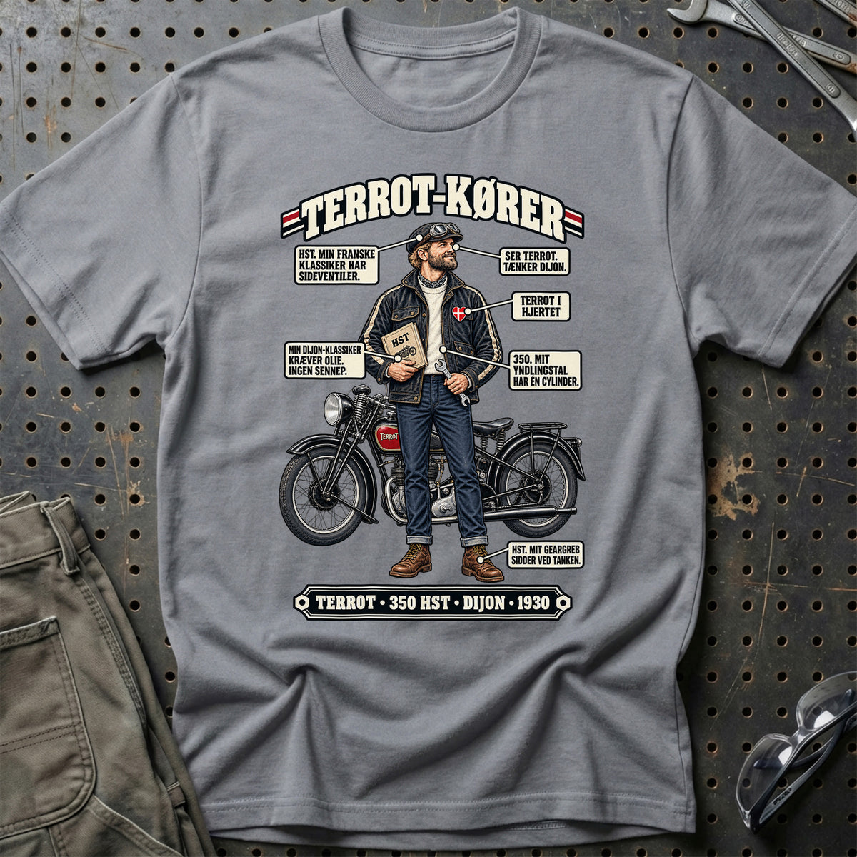 
Terrot-Kører T-Shirt – Grå Sport