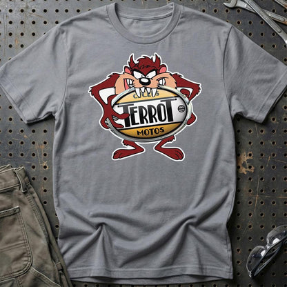 Terrot TAZ Unisex T-Shirt , Bomuld-Beklædning-Terrot-Grå Sport-S-Garage Culture Shop- garage - man cave - merchandise