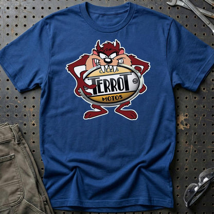 Terrot TAZ Unisex T-Shirt , Bomuld-Beklædning-Terrot-Blå Royal-S-Garage Culture Shop- garage - man cave - merchandise