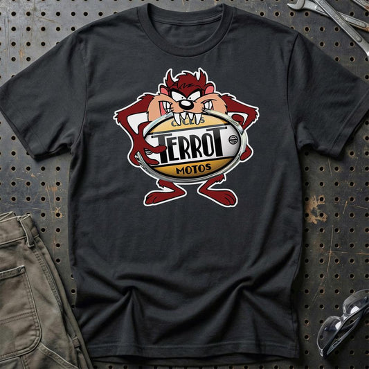 Terrot TAZ Unisex T-Shirt , Bomuld-Beklædning-Terrot-Sort-S-Garage Culture Shop- garage - man cave - merchandise