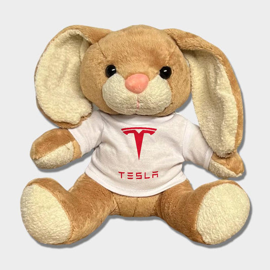 Tesla Plysdyr Kanin, Bunny-Bamse-Tesla-Garage Culture Shop- garage - man cave - merchandise