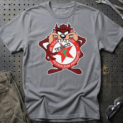 Texaco TAZ Unisex T-Shirt , Bomuld-Beklædning-Motoroil-Grå Sport-S-Garage Culture Shop- garage - man cave - merchandise