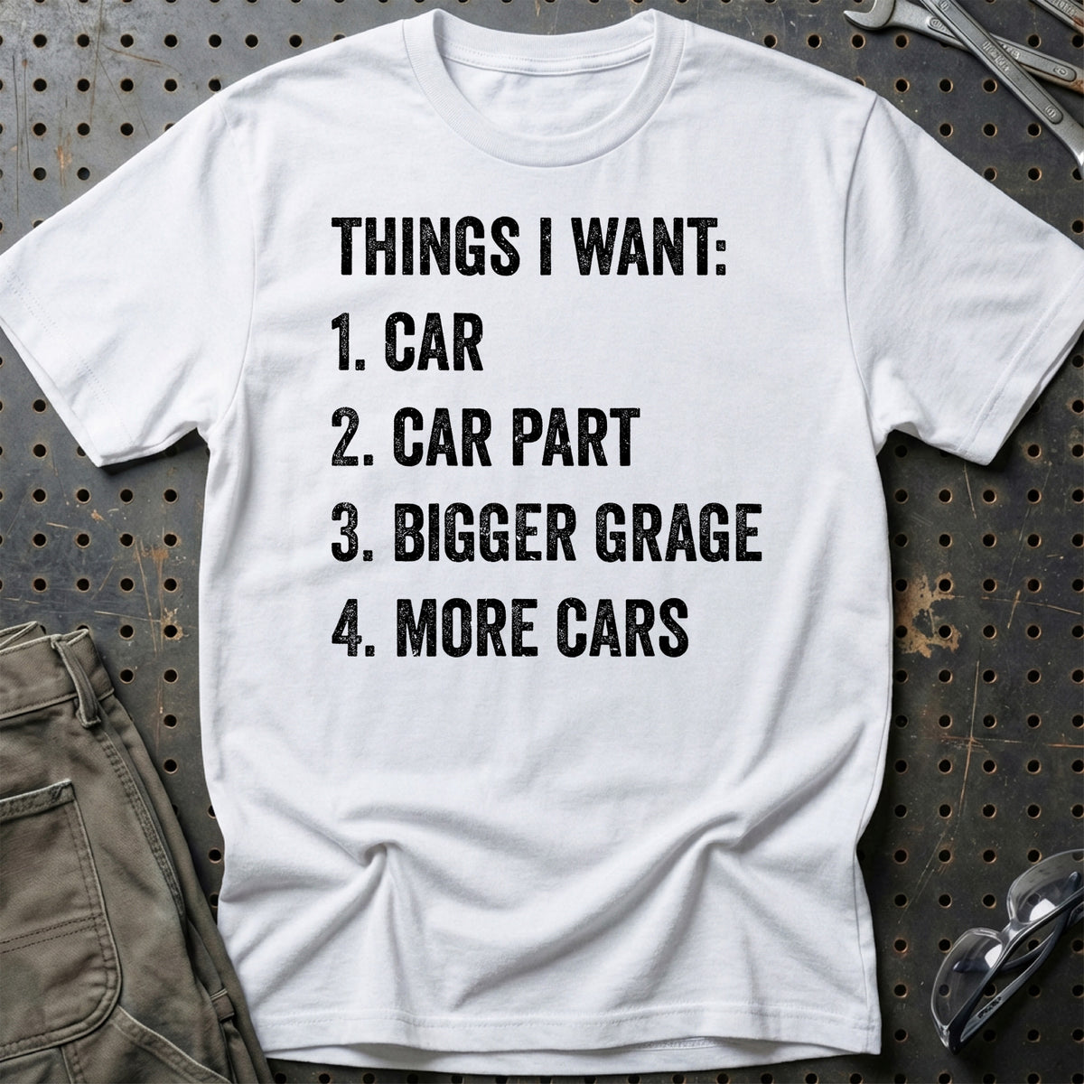 
Things i want T-Shirt – Hvid