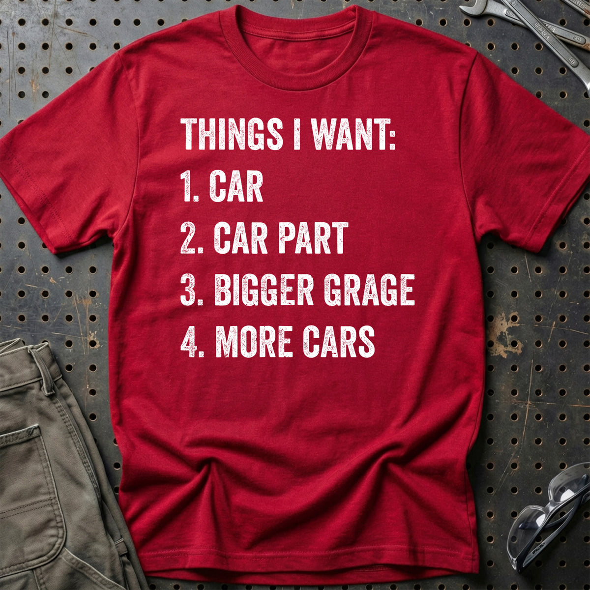 
Things i want T-Shirt – Rød