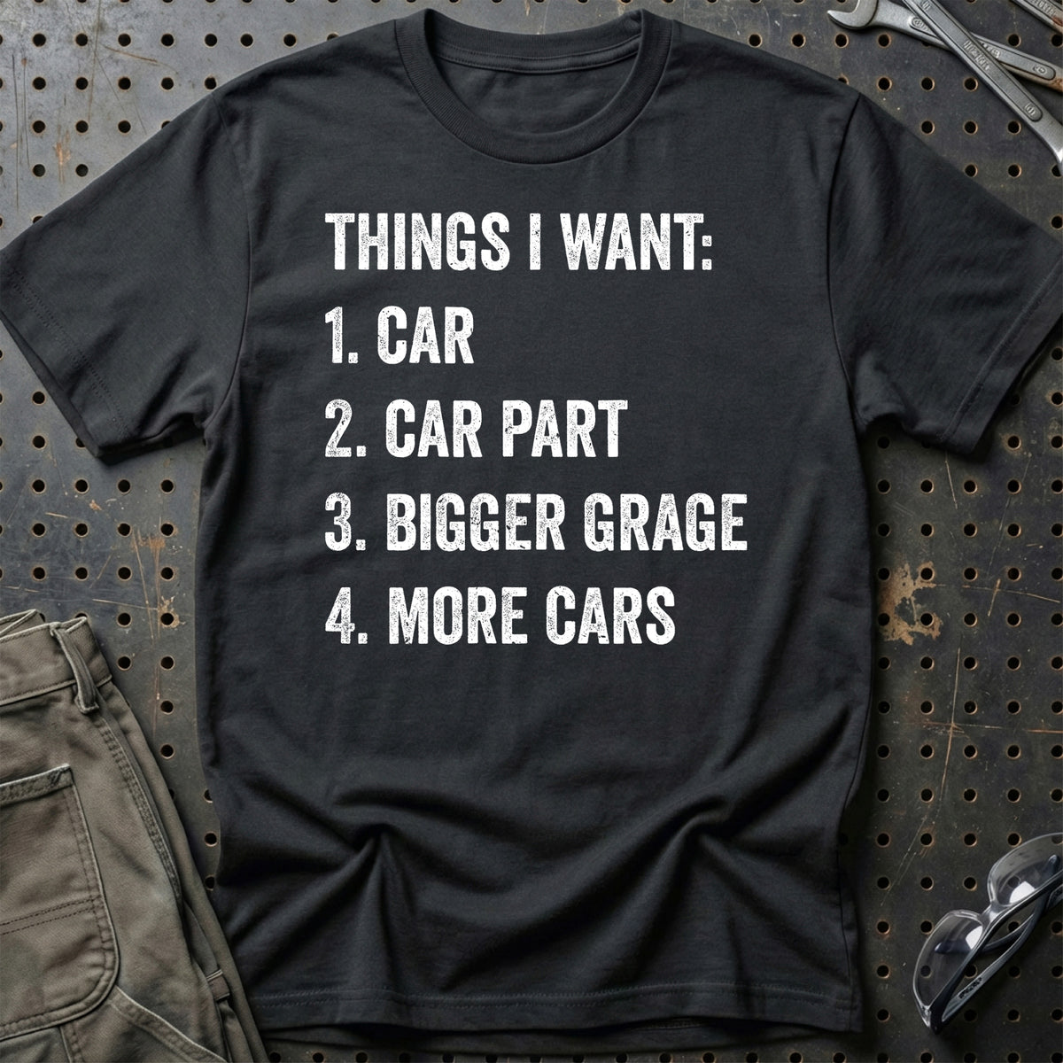 
Things i want T-Shirt – Sort