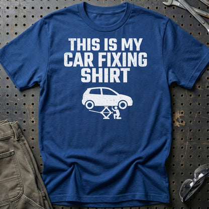This Is My Car Fixing Shirt - Unisex T-Shirt , Bomuld-Beklædning-Garage Culture-Blå Royal-S-Garage Culture Shop- garage - man cave - merchandise