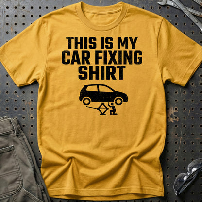 This Is My Car Fixing Shirt - Unisex T-Shirt , Bomuld-Beklædning-Garage Culture-Guld-S-Garage Culture Shop- garage - man cave - merchandise