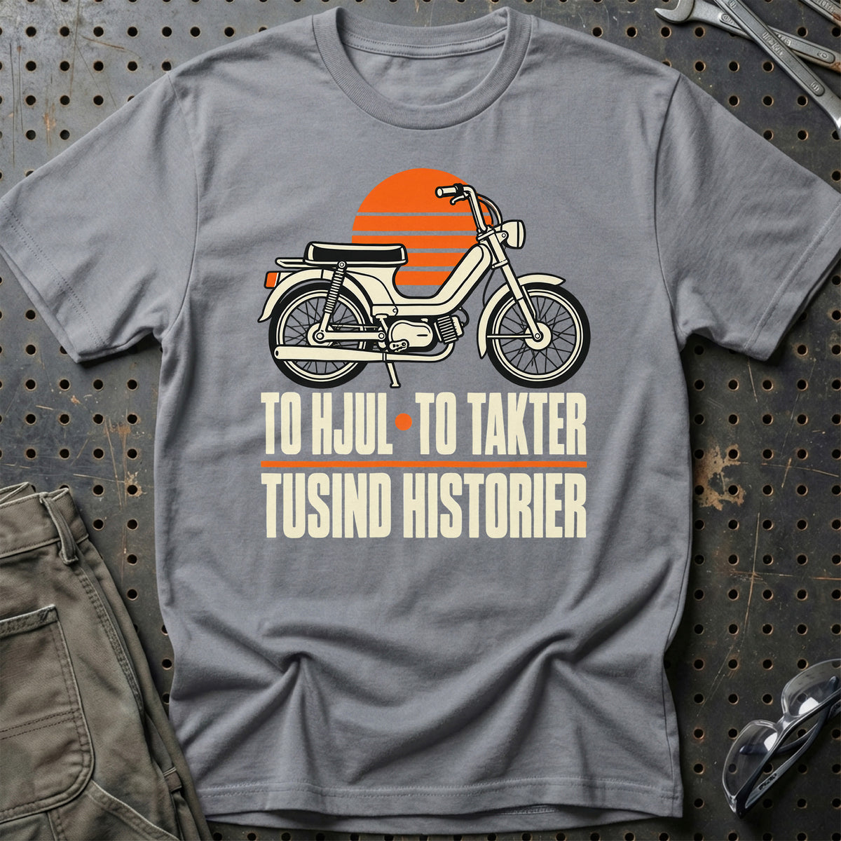 
To hjul · To takter – Tusind historier T-Shirt – Grå Sport
