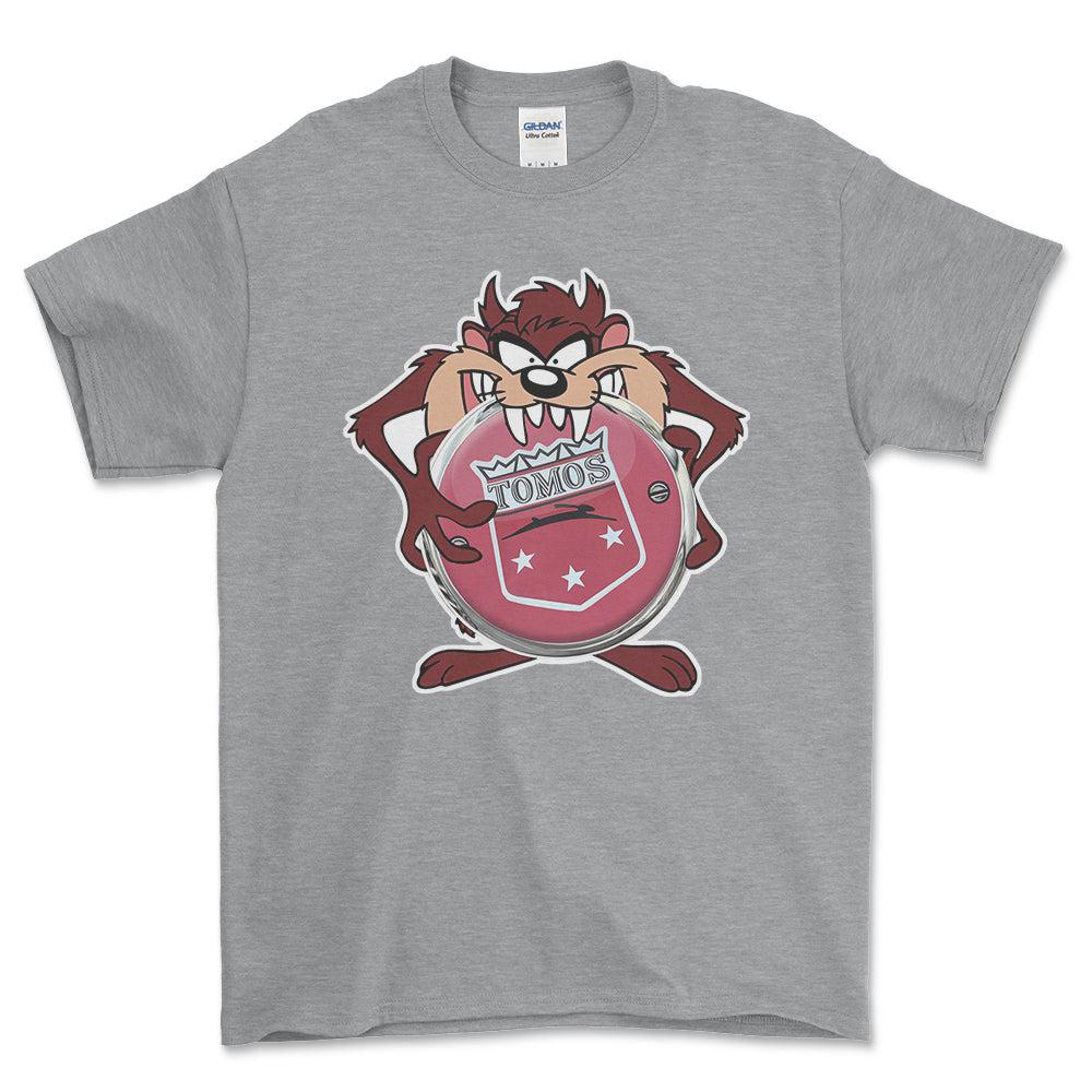 Tomos TAZ Unisex T-Shirt , Bomuld-Beklædning-Tomos-Grå Sport-S-Forside-Garage Culture Shop- garage - man cave - merchandise