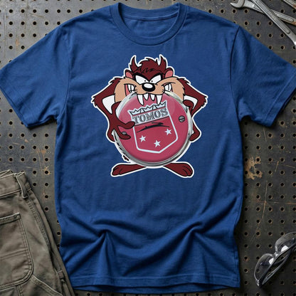 Tomos TAZ Unisex T-Shirt , Bomuld-Beklædning-Tomos-Blå Royal-S-Garage Culture Shop- garage - man cave - merchandise