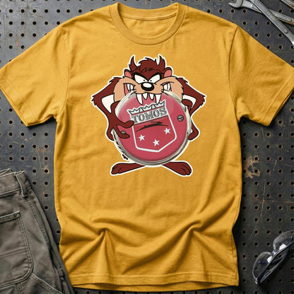 Tomos TAZ Unisex T-Shirt , Bomuld-Beklædning-Tomos-Guld-S-Garage Culture Shop- garage - man cave - merchandise