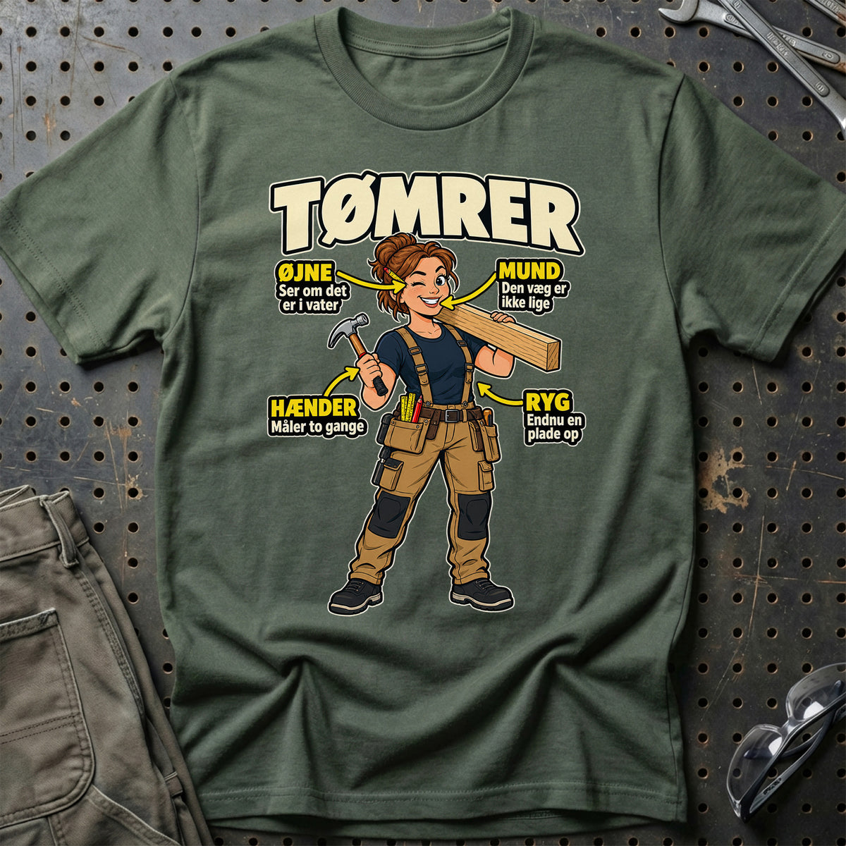 
Produktbillede af Tømrer – Anatomi T-Shirt