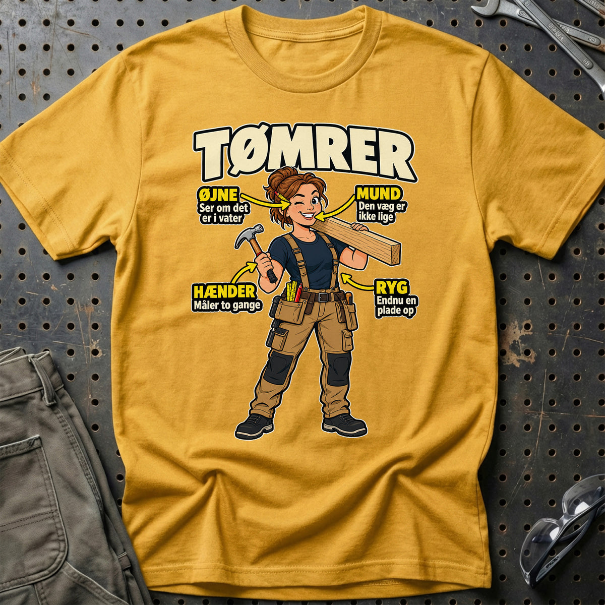 
Produktbillede af Tømrer – Anatomi T-Shirt