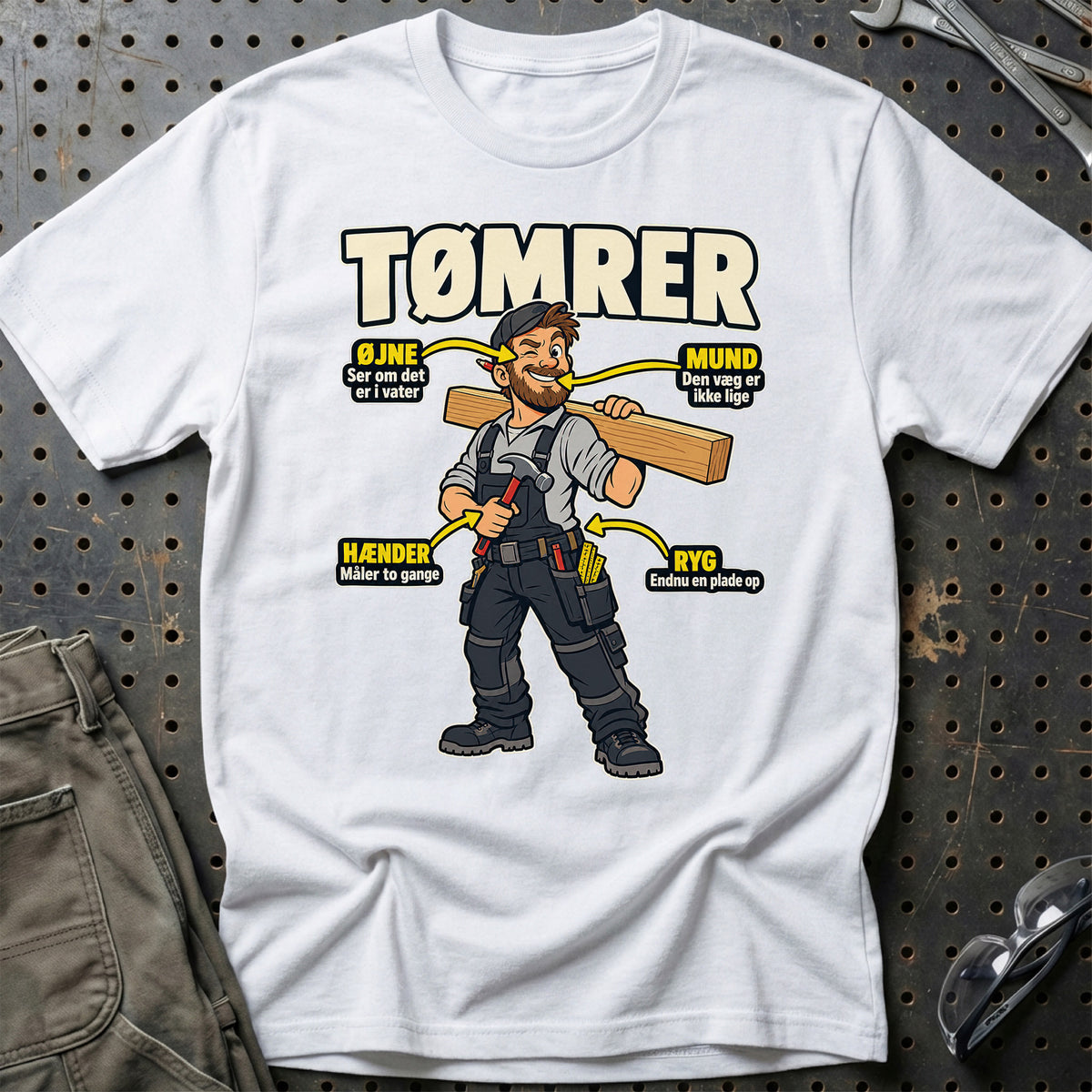 
Produktbillede af Tømrer – Anatomi T-Shirt