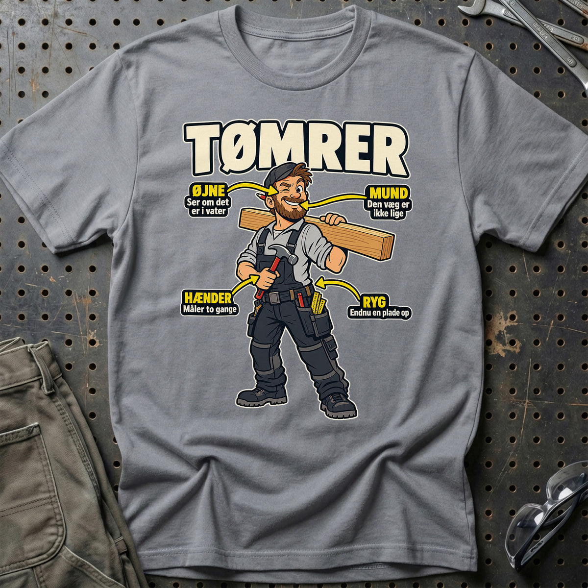 
Produktbillede af Tømrer – Anatomi T-Shirt