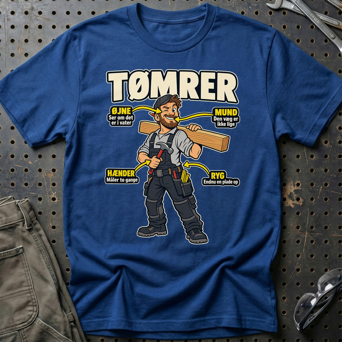 
Produktbillede af Tømrer – Anatomi T-Shirt