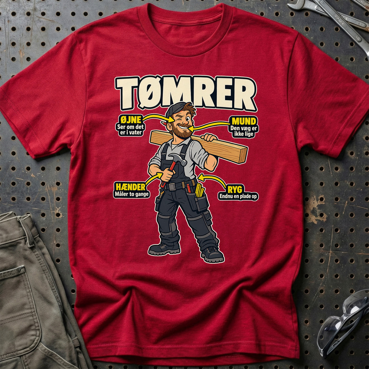 
Produktbillede af Tømrer – Anatomi T-Shirt
