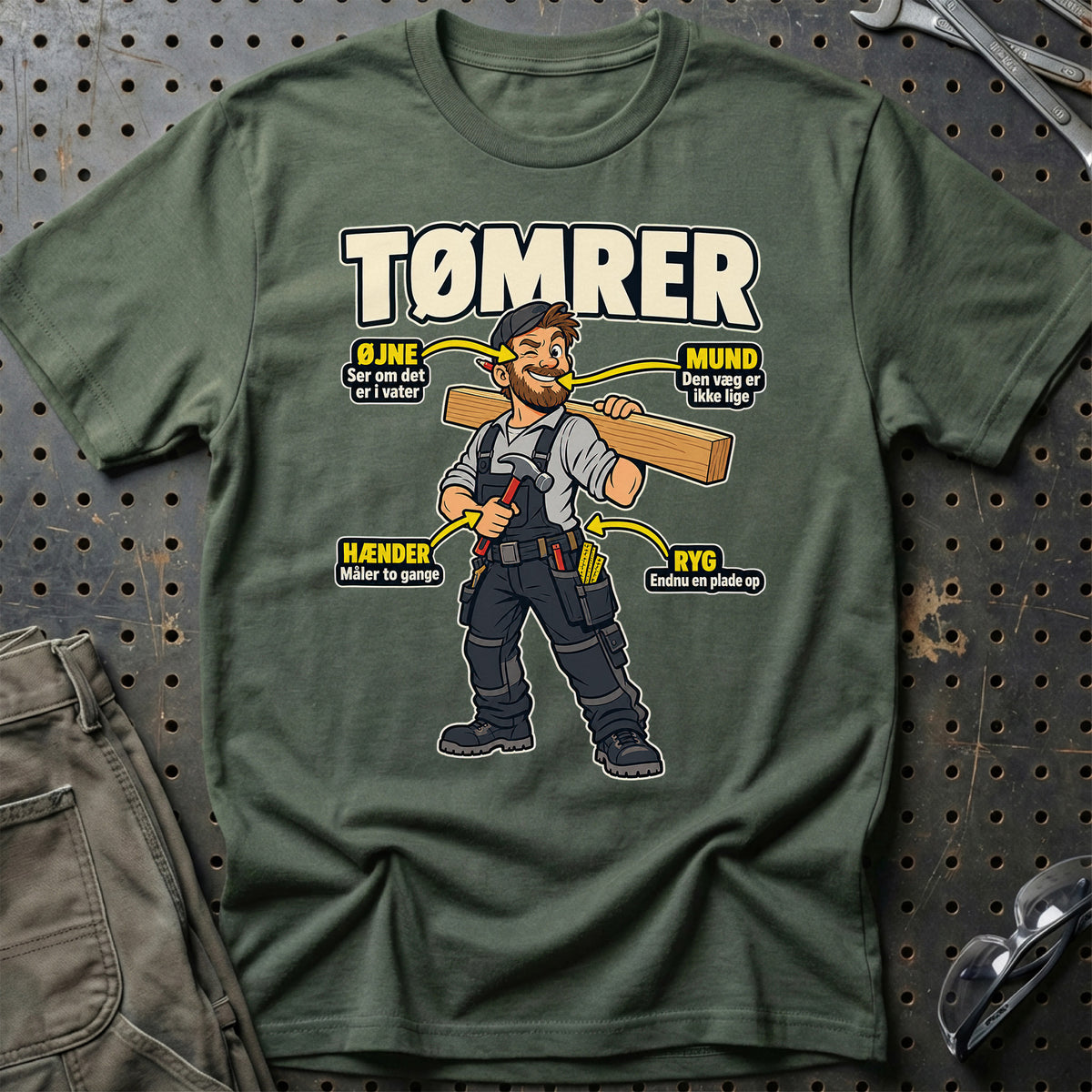 
Produktbillede af Tømrer – Anatomi T-Shirt