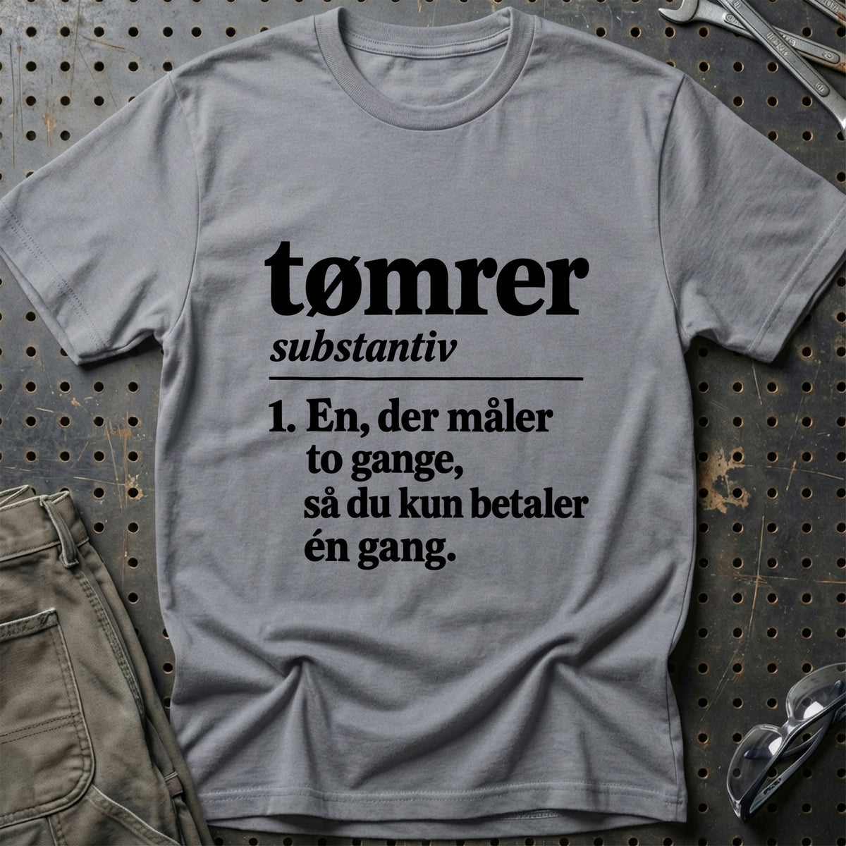 
Tømrer – Definition T-Shirt – Grå Sport