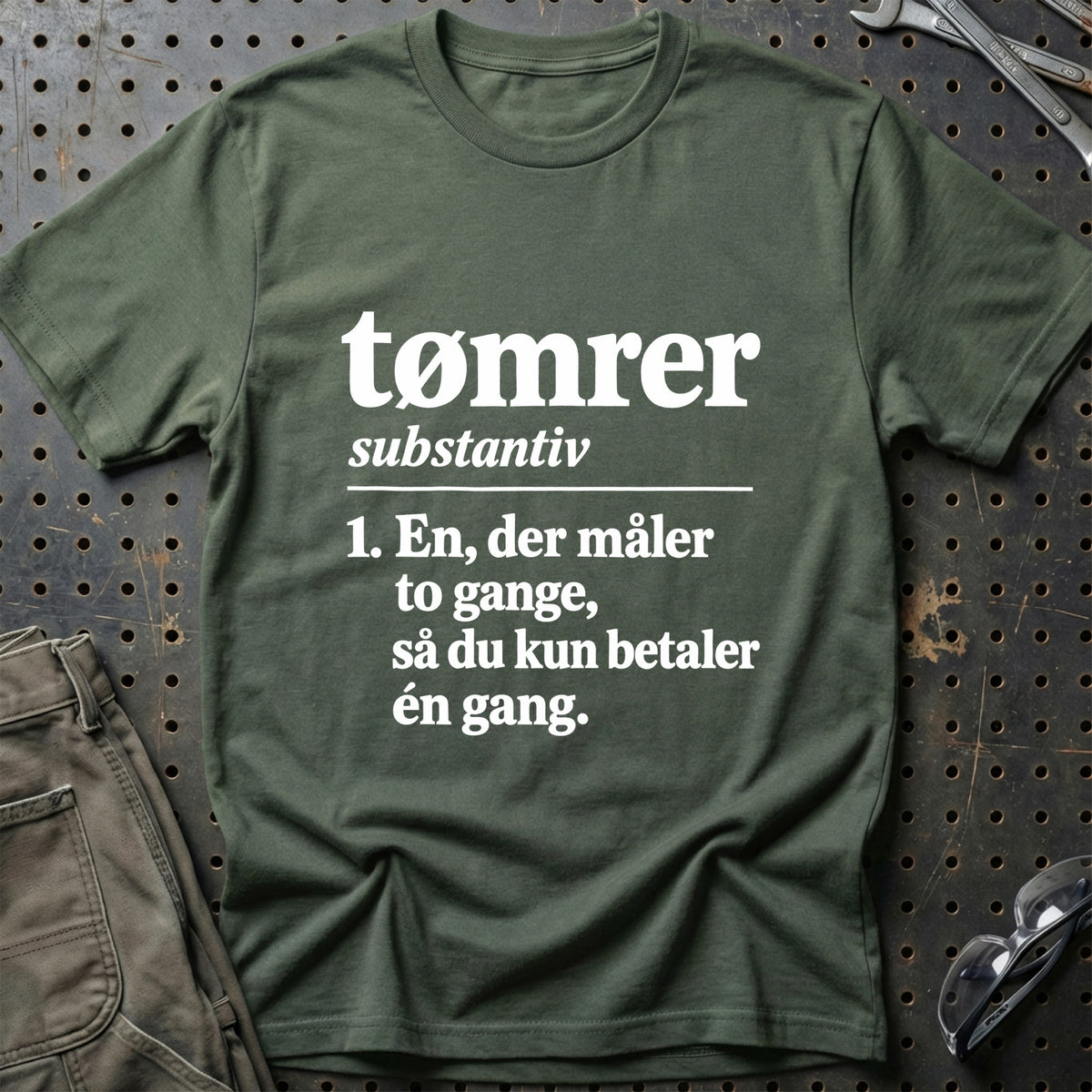 
Tømrer – Definition T-Shirt – Grøn Militær
