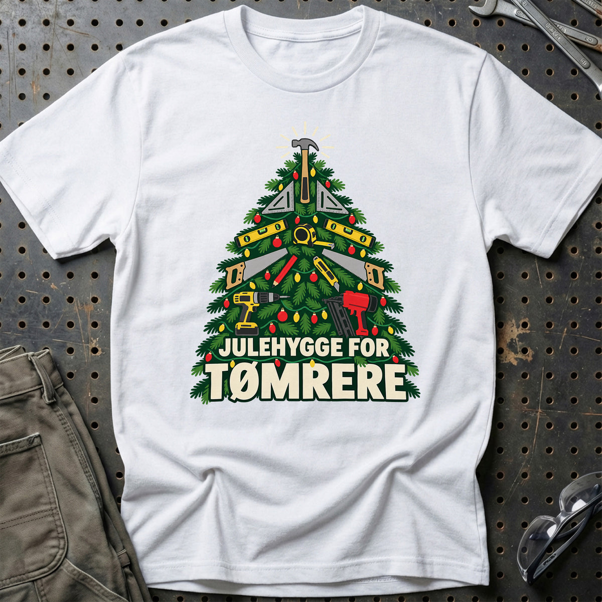
Tømrer – Julehygge – Unisex T-Shirt – Hvid