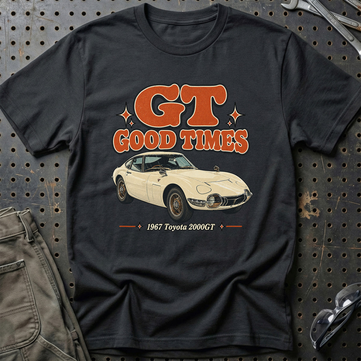 
Toyota 2000GT 1967 – GT Good Times T-Shirt – Sort