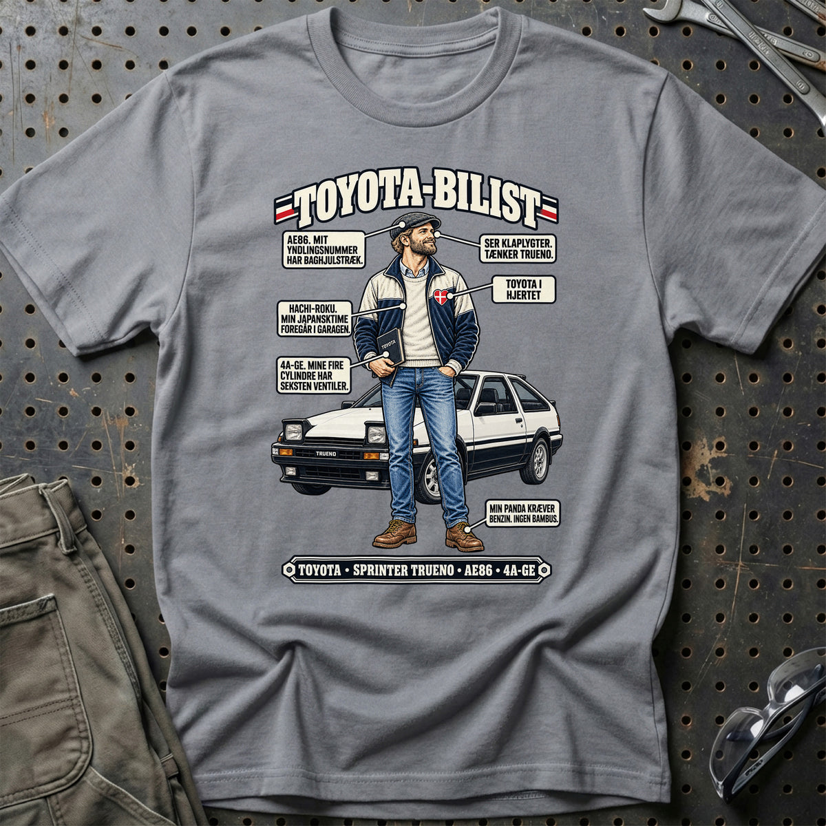 
Toyota-Bilist T-Shirt – Grå Sport
