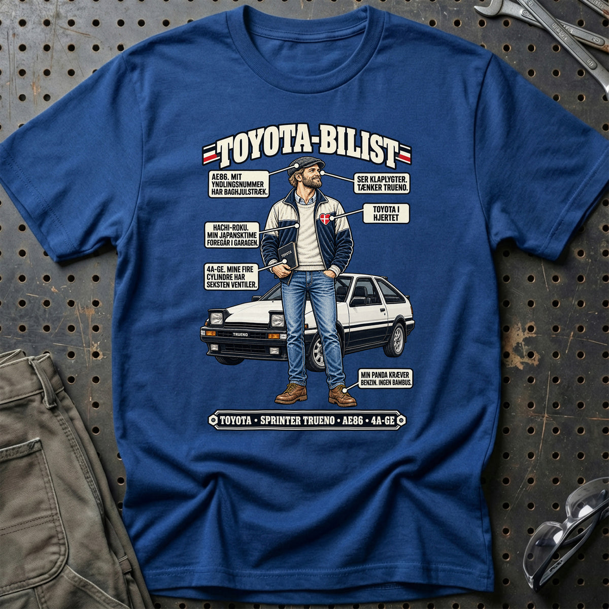 
Toyota-Bilist T-Shirt – Blå Royal