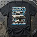 Toyota Corolla AE86 Levin T-Shirt-Beklædning-Toyota-Sort-S-Garage Culture Shop- garage - man cave - merchandise