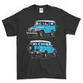 Toyota FJ43 Land Cruiser Hardtop 1981 T-Shirt-Beklædning-Toyota-Sort-S-Garage Culture Shop- garage - man cave - merchandise