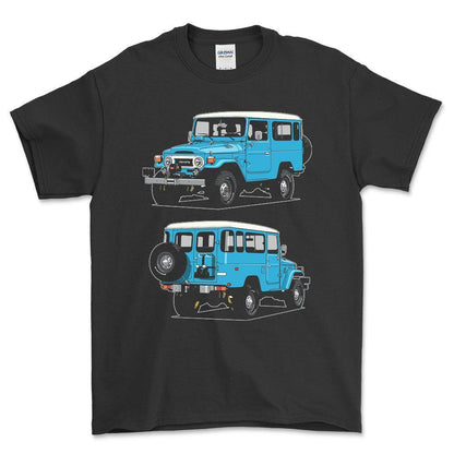 Toyota FJ43 Land Cruiser Hardtop 1981 - Unisex T-Shirt-Beklædning-Toyota-Garage Culture Shop- garage - man cave - merchandise