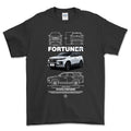 Toyota Fortuner T-Shirt-Beklædning-Toyota-Sort-S-Garage Culture Shop- garage - man cave - merchandise