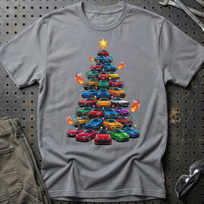 Toyota Juletræ Christmas Tree - Unisex T-Shirt-Beklædning-Toyota-Grå Sport-S-Garage Culture Shop- garage - man cave - merchandise