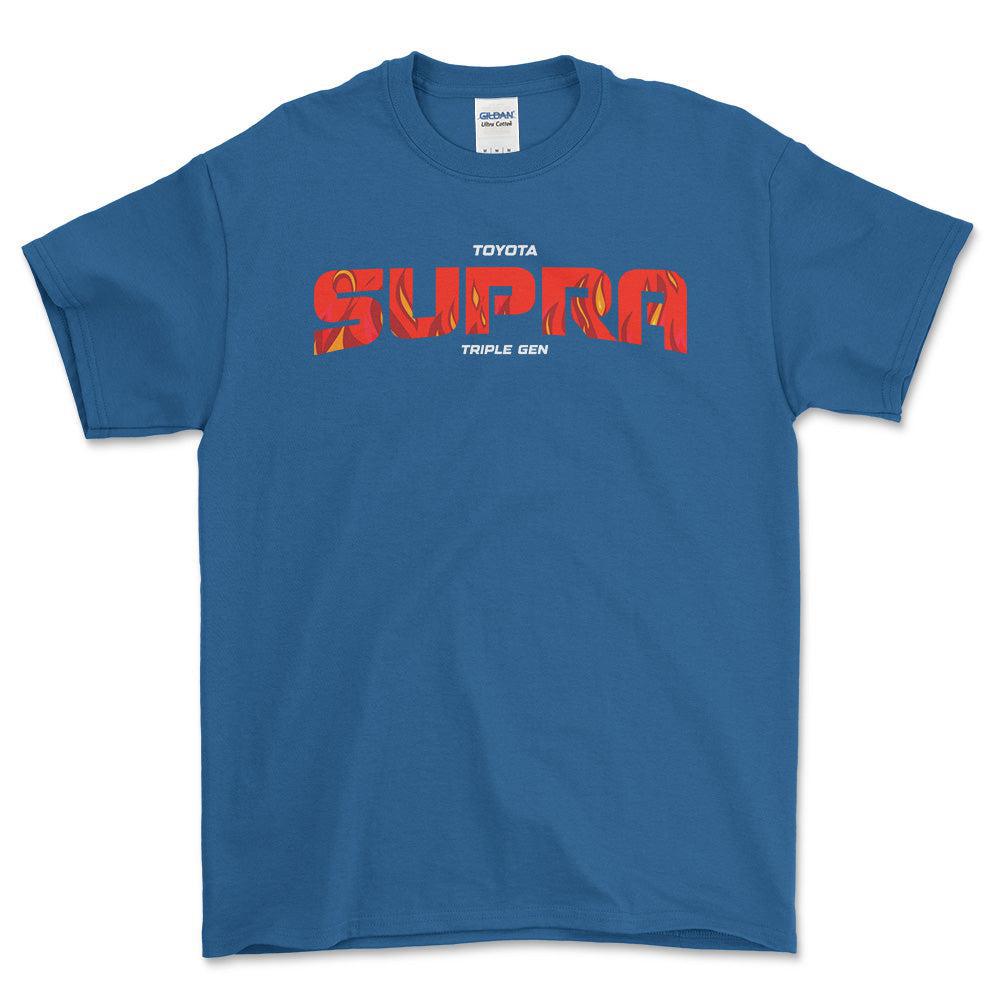 Toyota Supra MK3 - Unisex T-Shirt-Beklædning-Toyota-Blå Royal-S-Forside-Garage Culture Shop- garage - man cave - merchandise
