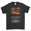 Toyota Supra MK4 T-Shirt-Beklædning-Toyota-Sort-S-Garage Culture Shop- garage - man cave - merchandise