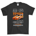 Toyota Supra MK4 T-Shirt-Beklædning-Toyota-Sort-S-Garage Culture Shop- garage - man cave - merchandise