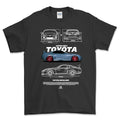 Toyota Supra MK4 T-Shirt-Beklædning-Toyota-Sort-S-Garage Culture Shop- garage - man cave - merchandise
