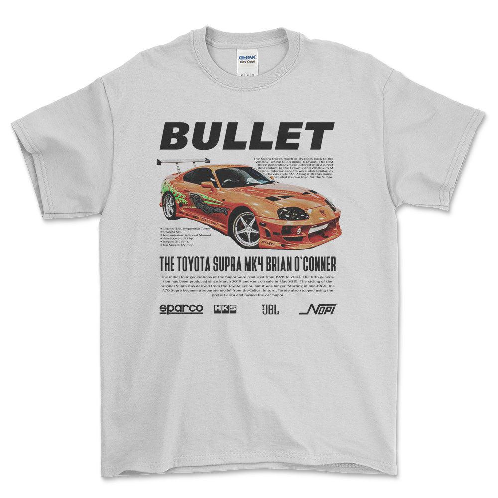 Toyota Supra MK4 - Unisex T-Shirt-Beklædning-Toyota-Hvid-S-Forside-Garage Culture Shop- garage - man cave - merchandise