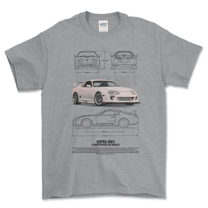 Toyota Supra MK4 - Unisex T-Shirt-Beklædning-Toyota-Garage Culture Shop- garage - man cave - merchandise