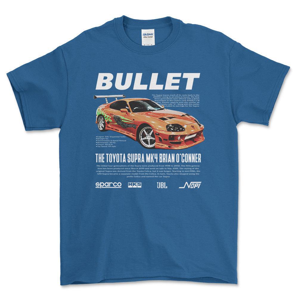 Toyota Supra MK4 - Unisex T-Shirt-Beklædning-Toyota-Blå Royal-S-Forside-Garage Culture Shop- garage - man cave - merchandise