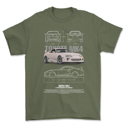 Toyota Supra MK4 - Unisex T-Shirt-Beklædning-Toyota-Garage Culture Shop- garage - man cave - merchandise