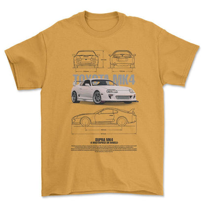 Toyota Supra MK4 - Unisex T-Shirt-Beklædning-Toyota-Garage Culture Shop- garage - man cave - merchandise