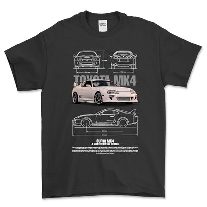 Toyota Supra MK4 - Unisex T-Shirt-Beklædning-Toyota-Garage Culture Shop- garage - man cave - merchandise