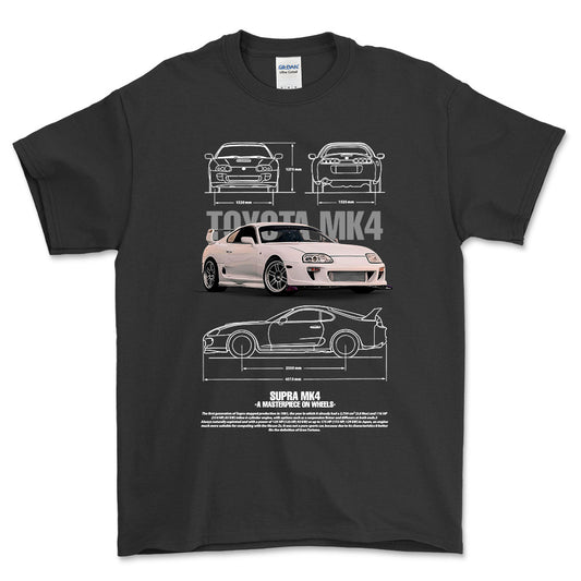 Toyota Supra MK4 - Unisex T-Shirt-Beklædning-Toyota-Garage Culture Shop- garage - man cave - merchandise