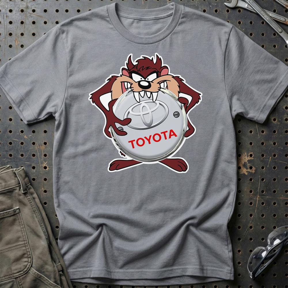 Toyota TAZ T-Shirt-Beklædning-Toyota-Grå Sport-S-Garage Culture Shop- garage - man cave - merchandise