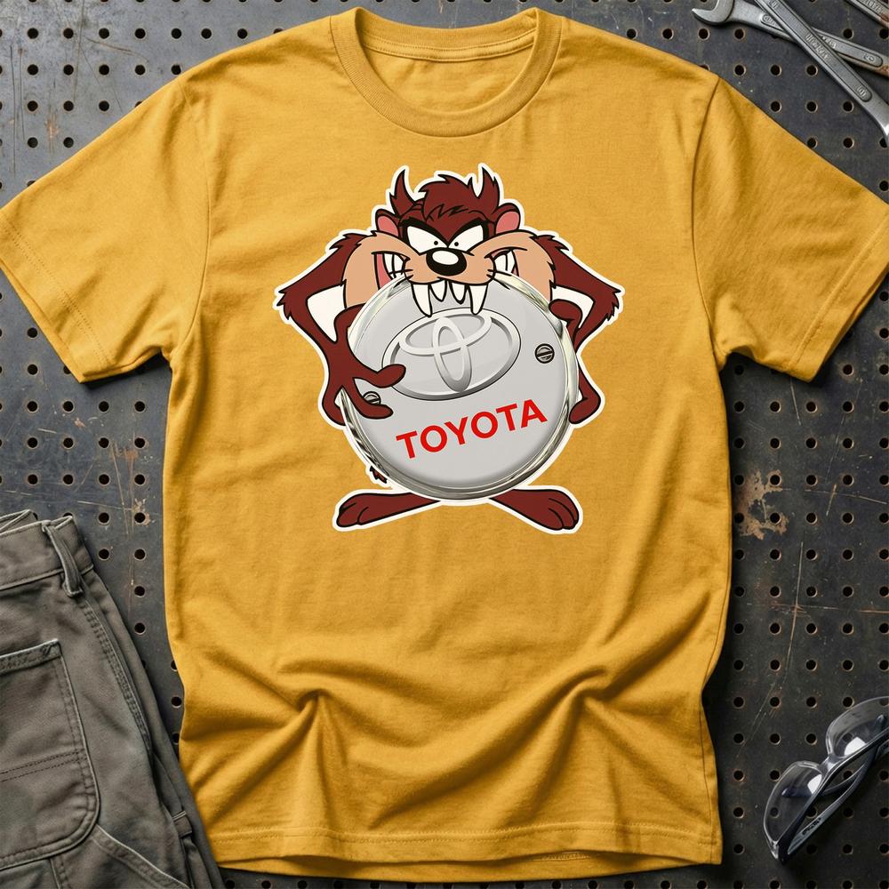 Toyota TAZ T-Shirt-Beklædning-Toyota-Guld-S-Garage Culture Shop- garage - man cave - merchandise