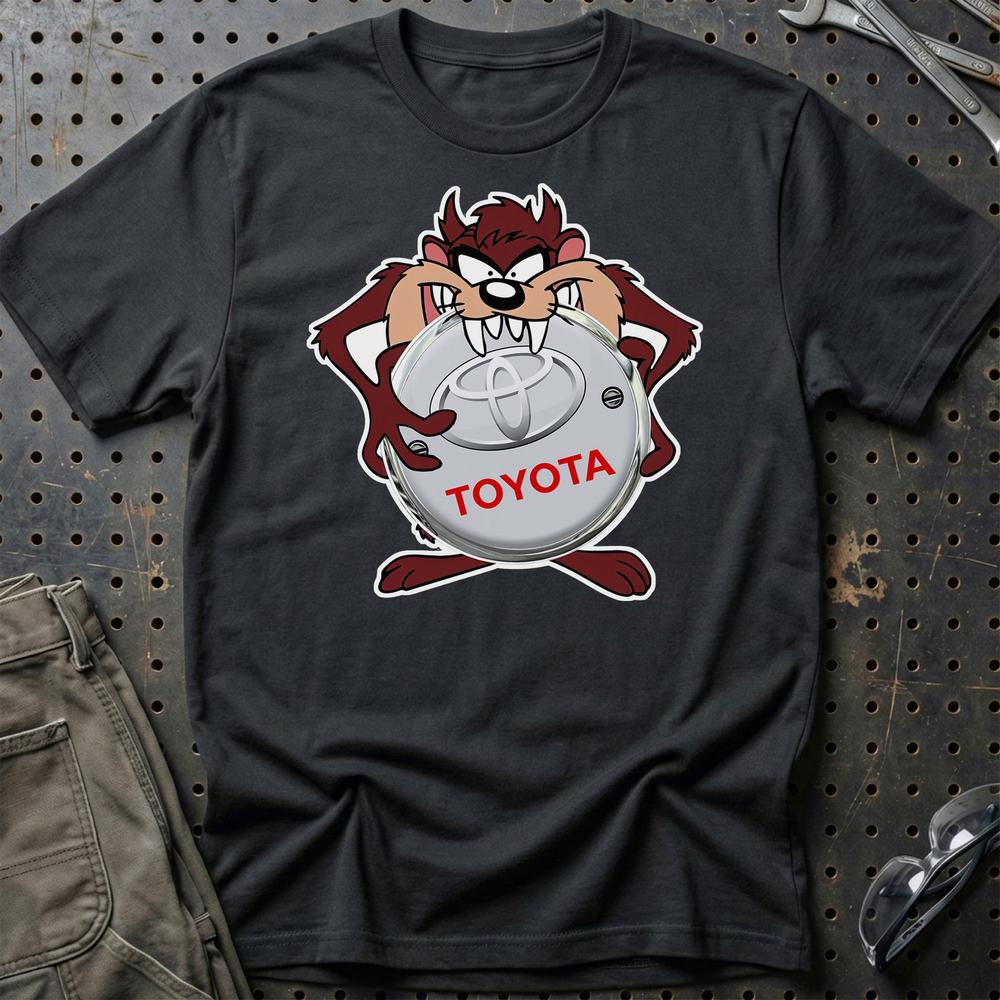 Toyota TAZ T-Shirt-Beklædning-Toyota-Sort-S-Garage Culture Shop- garage - man cave - merchandise
