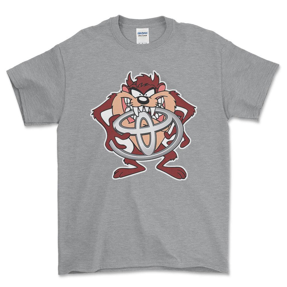 Toyota TAZ Unisex T-Shirt , Bomuld-Beklædning-Toyota-Grå Sport-S-Forside-Garage Culture Shop- garage - man cave - merchandise