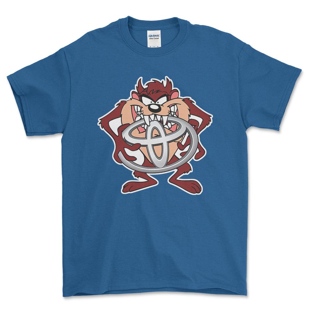 Toyota TAZ Unisex T-Shirt , Bomuld-Beklædning-Toyota-Blå Royal-S-Forside-Garage Culture Shop- garage - man cave - merchandise